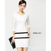 High Quality 2015 Middle Aged Winter Women Long Sleeve Dress